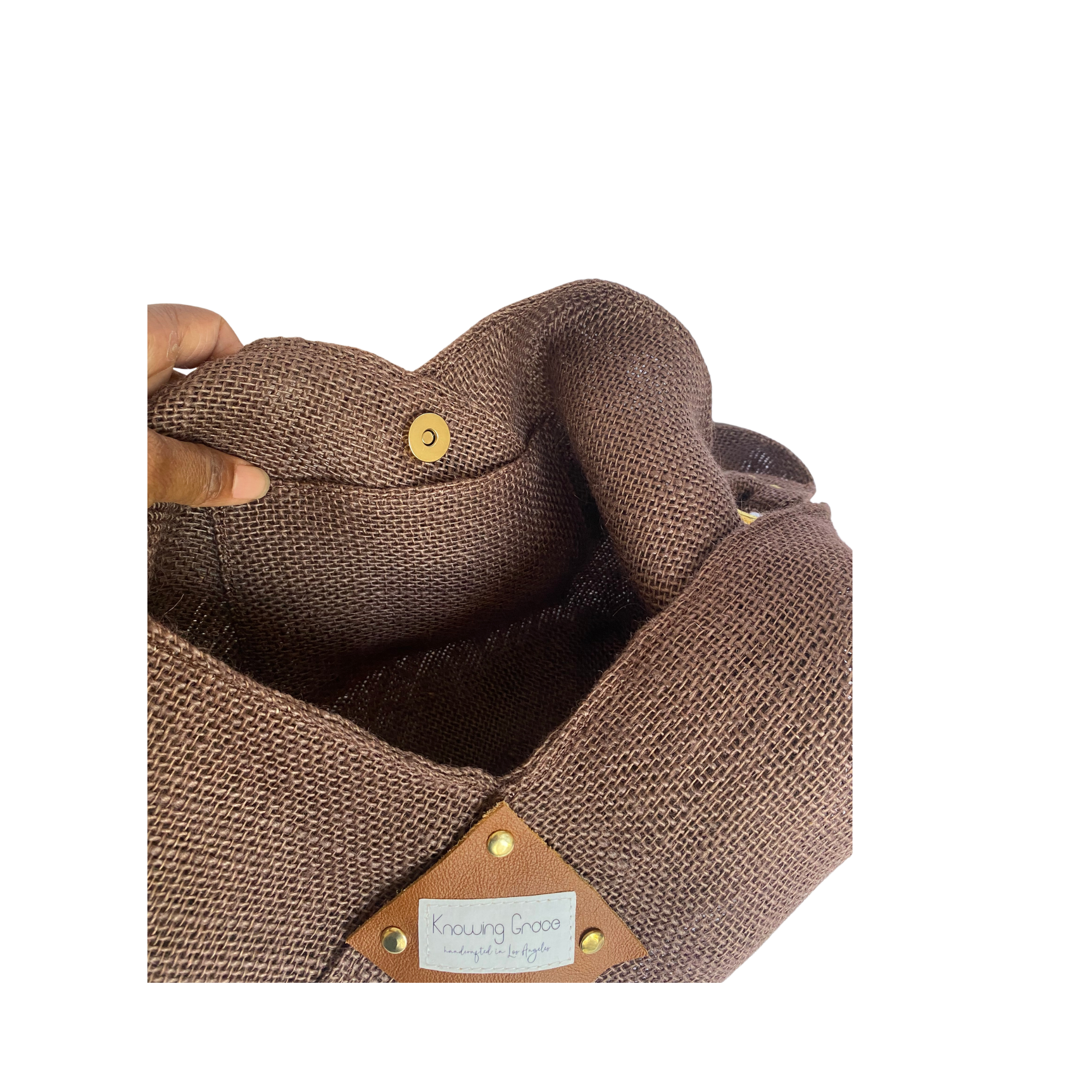 Summer Tan Jute Hobo Bag