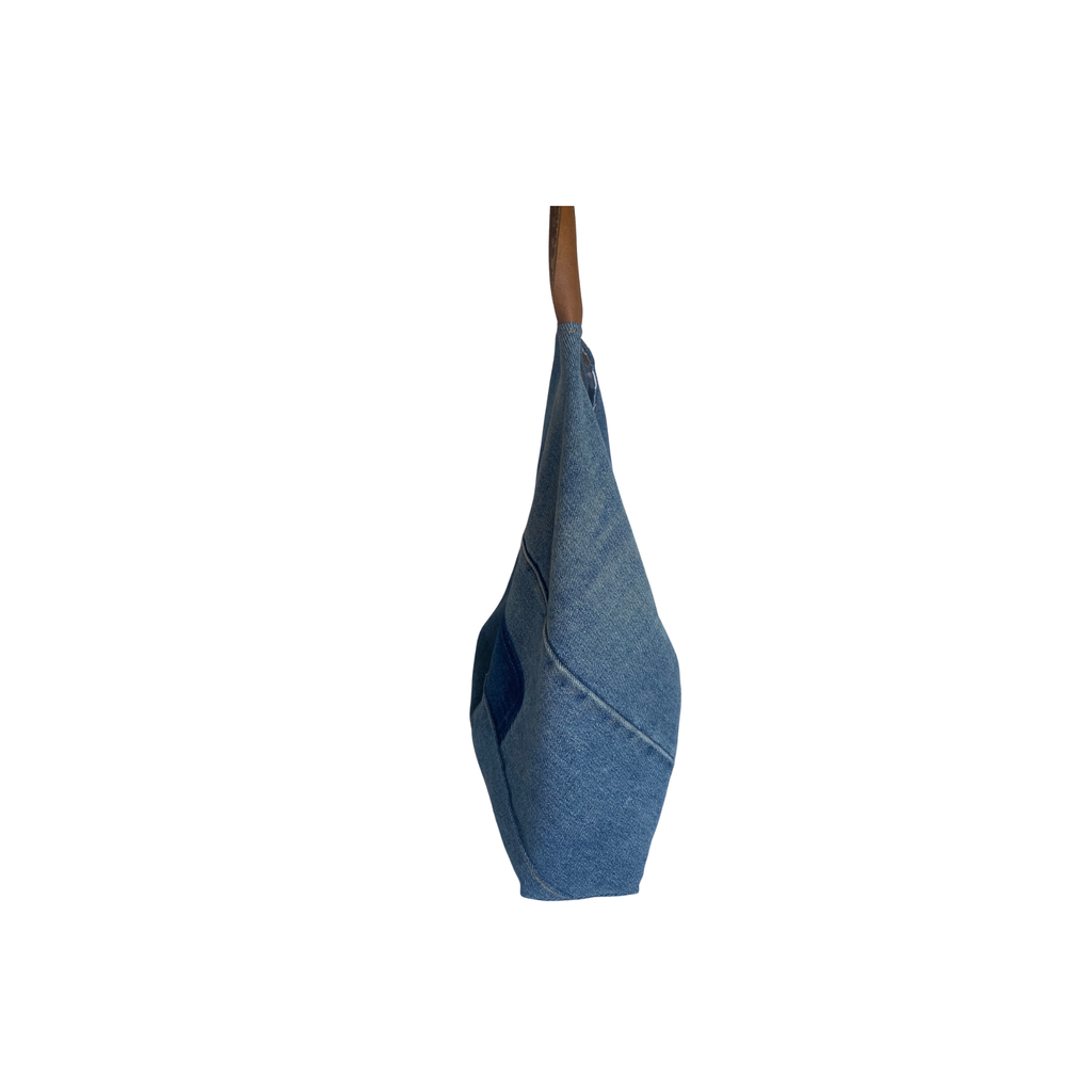 Handcrafted Denim Hobo Bag